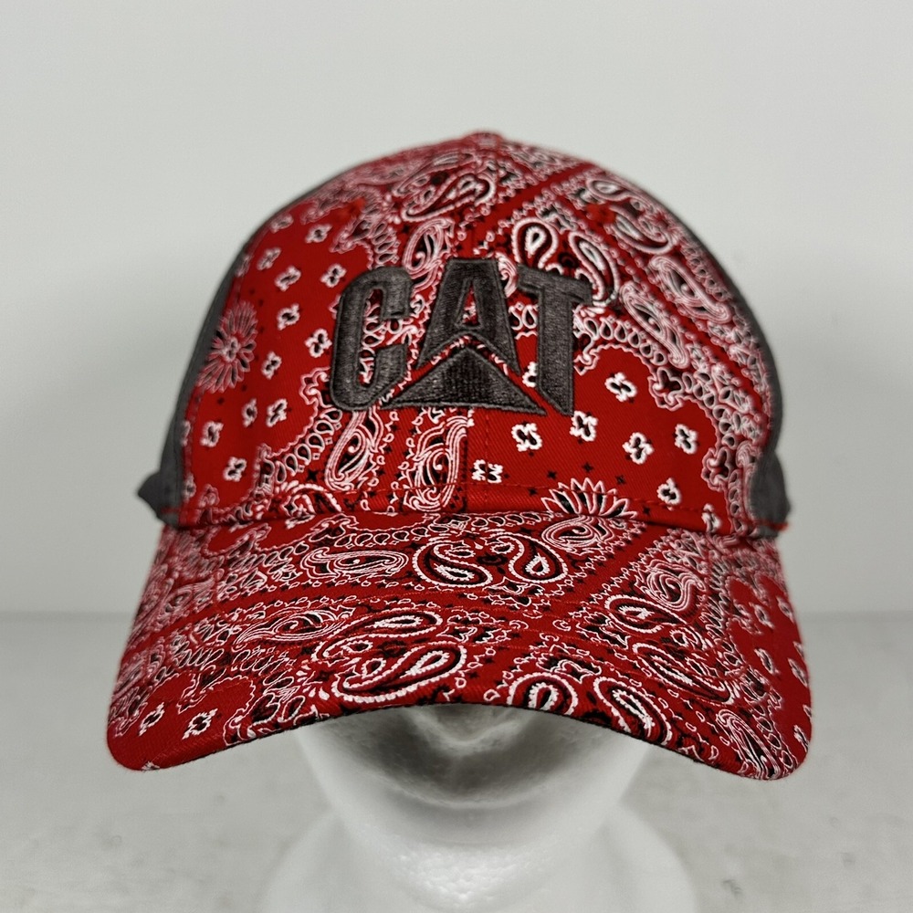 NWT Cat Equipment Hat‎ Red Bandana Ladies One Size